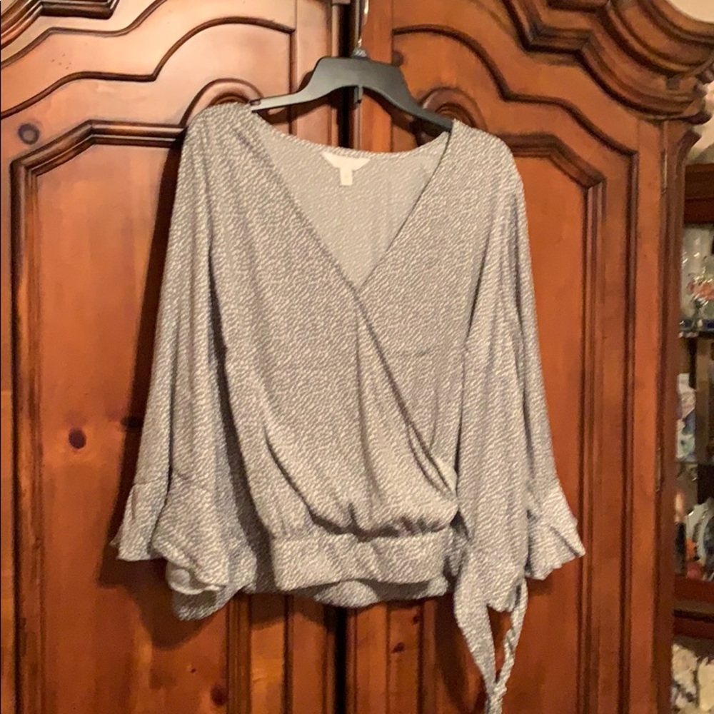 Side Knot Crop w/Flare. Beautiful for the holidays